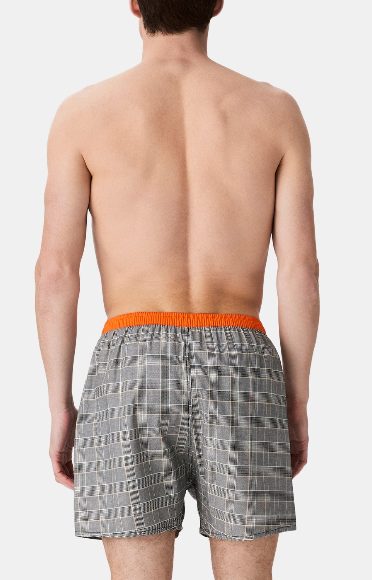 Caleçon à carreaux gris Homme 6