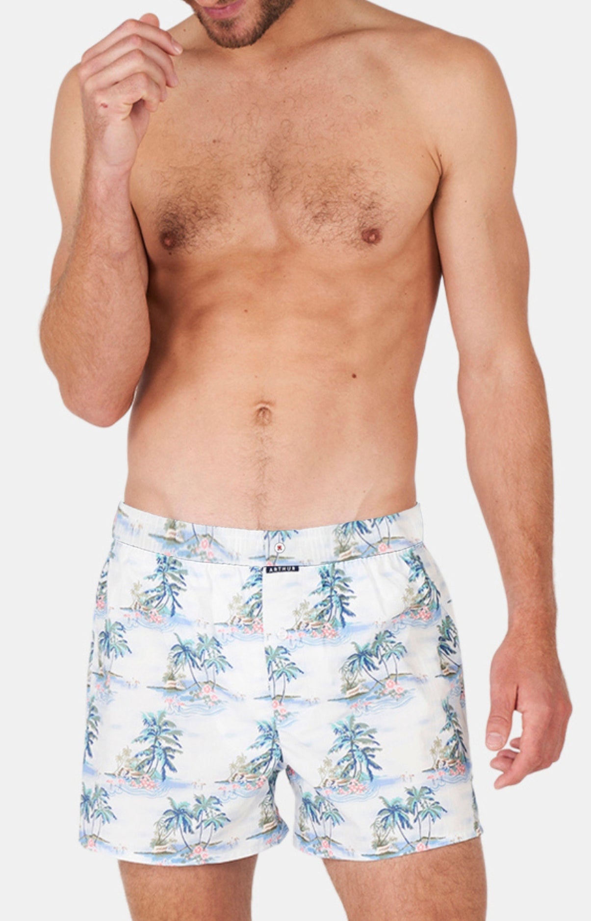 Caleçon classique Homme Hawai Bleu 1