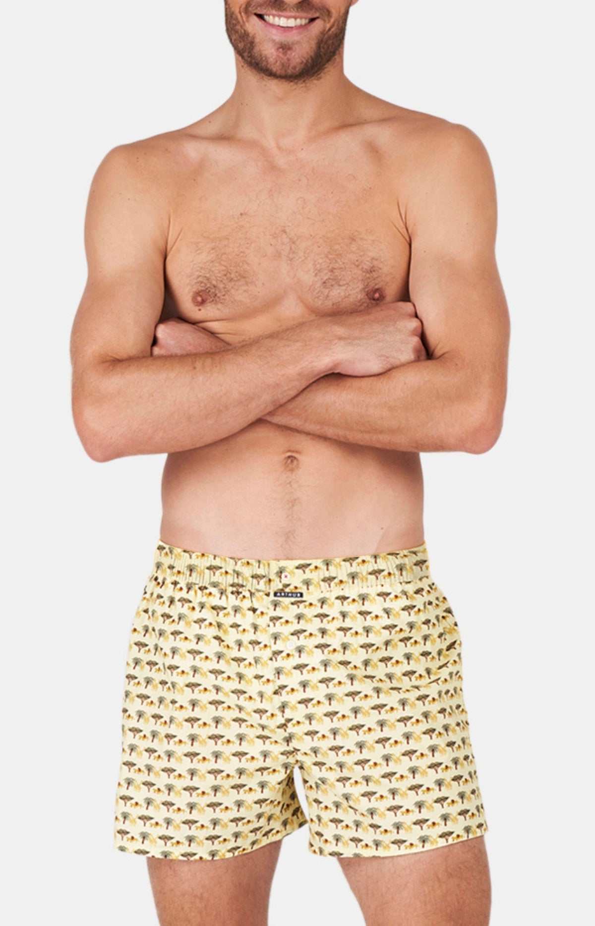 Caleçon homme savane jaune 1