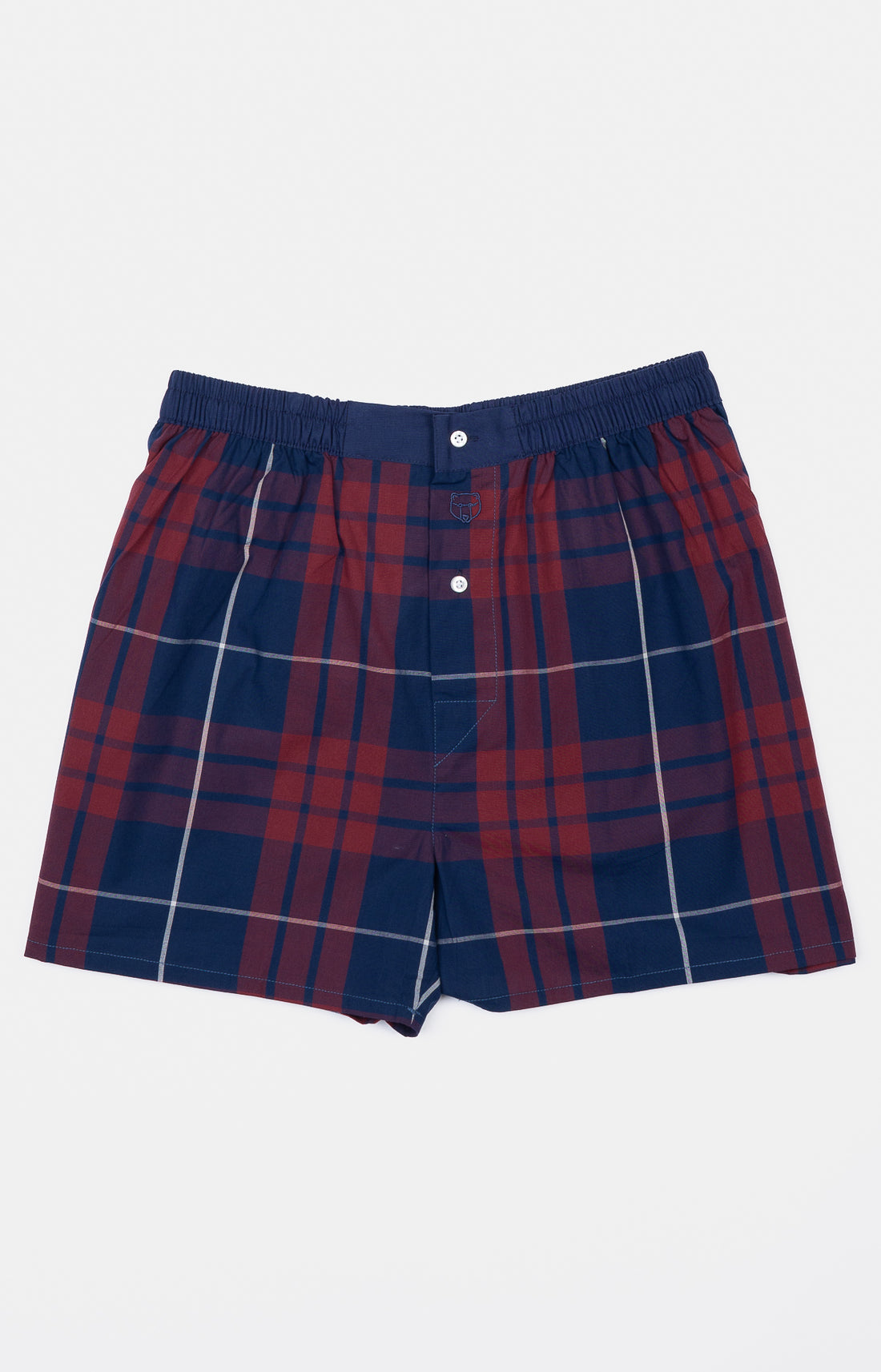 Caleçon classique Homme Neal Marine et Violet et Bordeaux 3