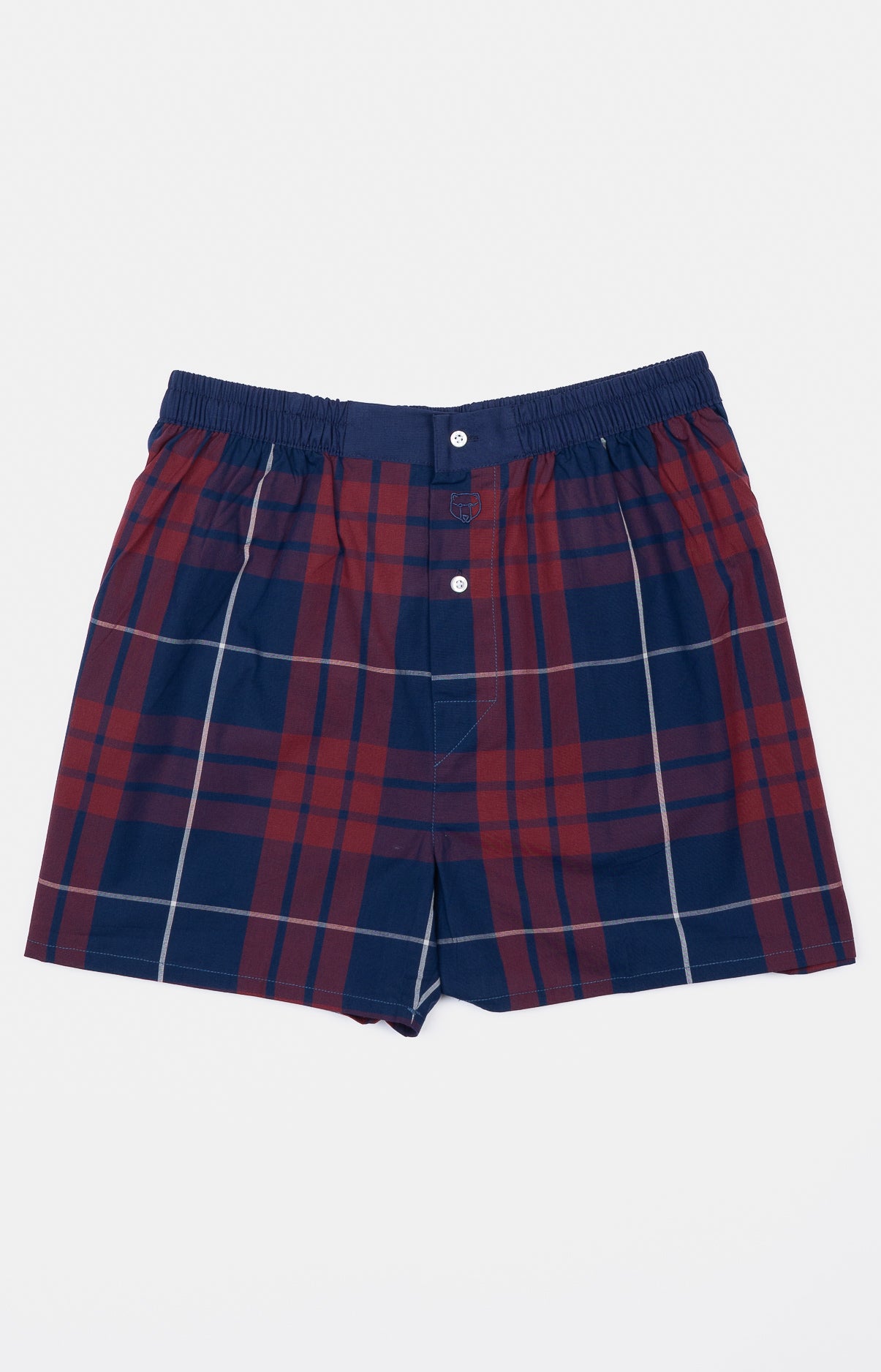 Caleçon classique Homme Neal Marine et Violet et Bordeaux 3