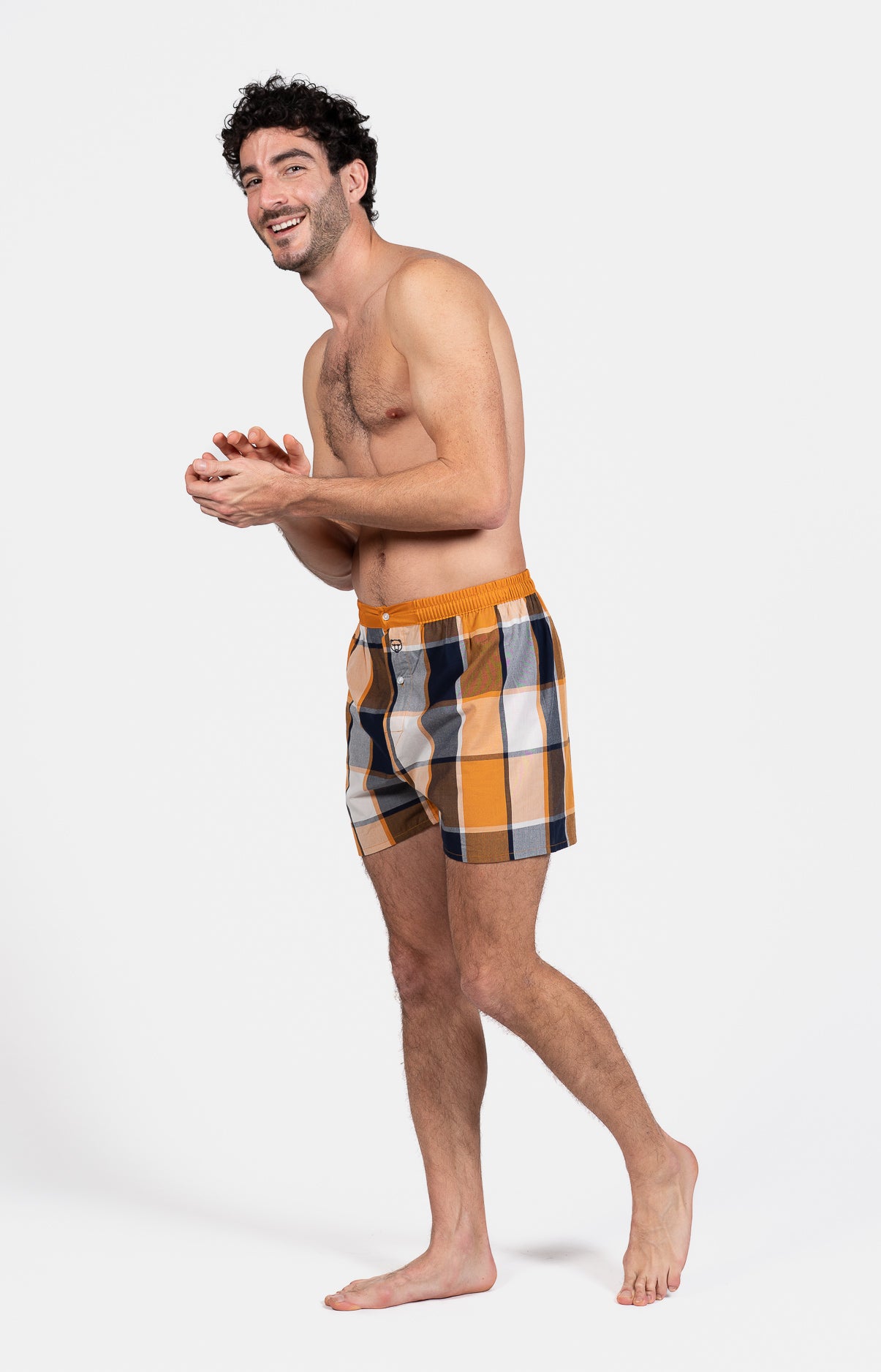 Caleçon classique Homme Nick Jaune 4