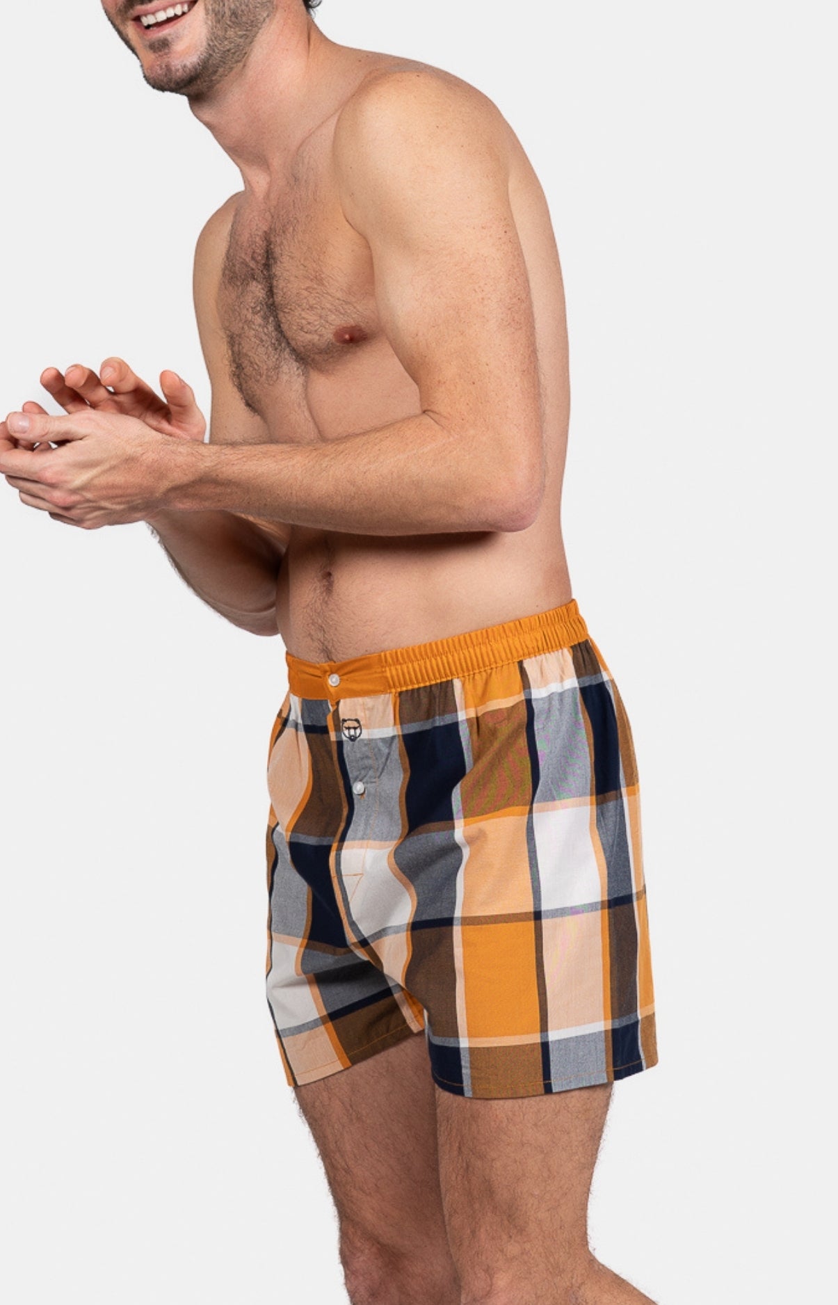 Caleçon classique Homme Nick Jaune 4