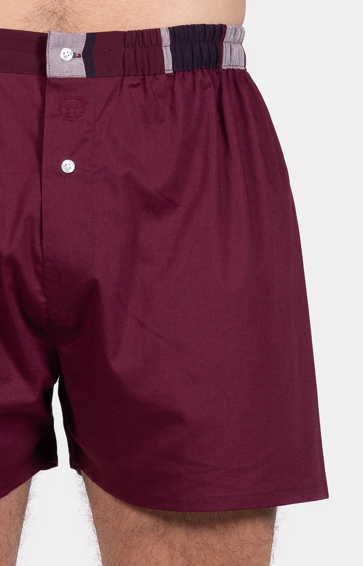 Caleçon classique Homme Violet et Bordeaux 2