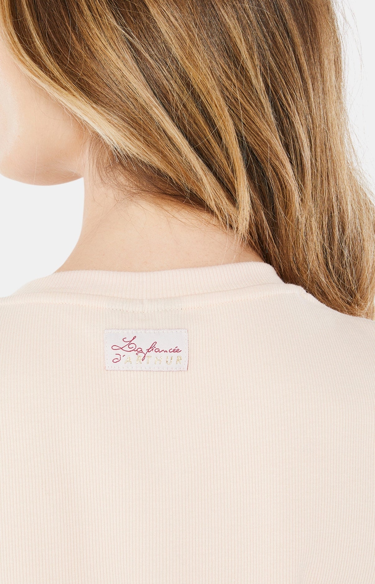 Tee-shirt Femme manches courtes Coton Rose 4