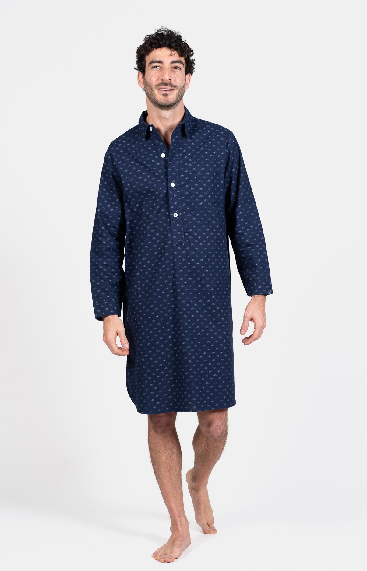 Chemise Grand-Père Vélo Marine 1