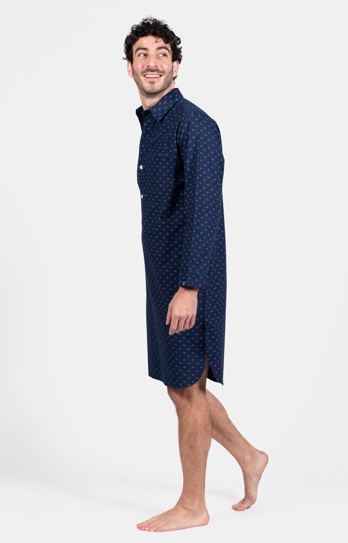 Chemise Grand-Père Vélo Marine 4