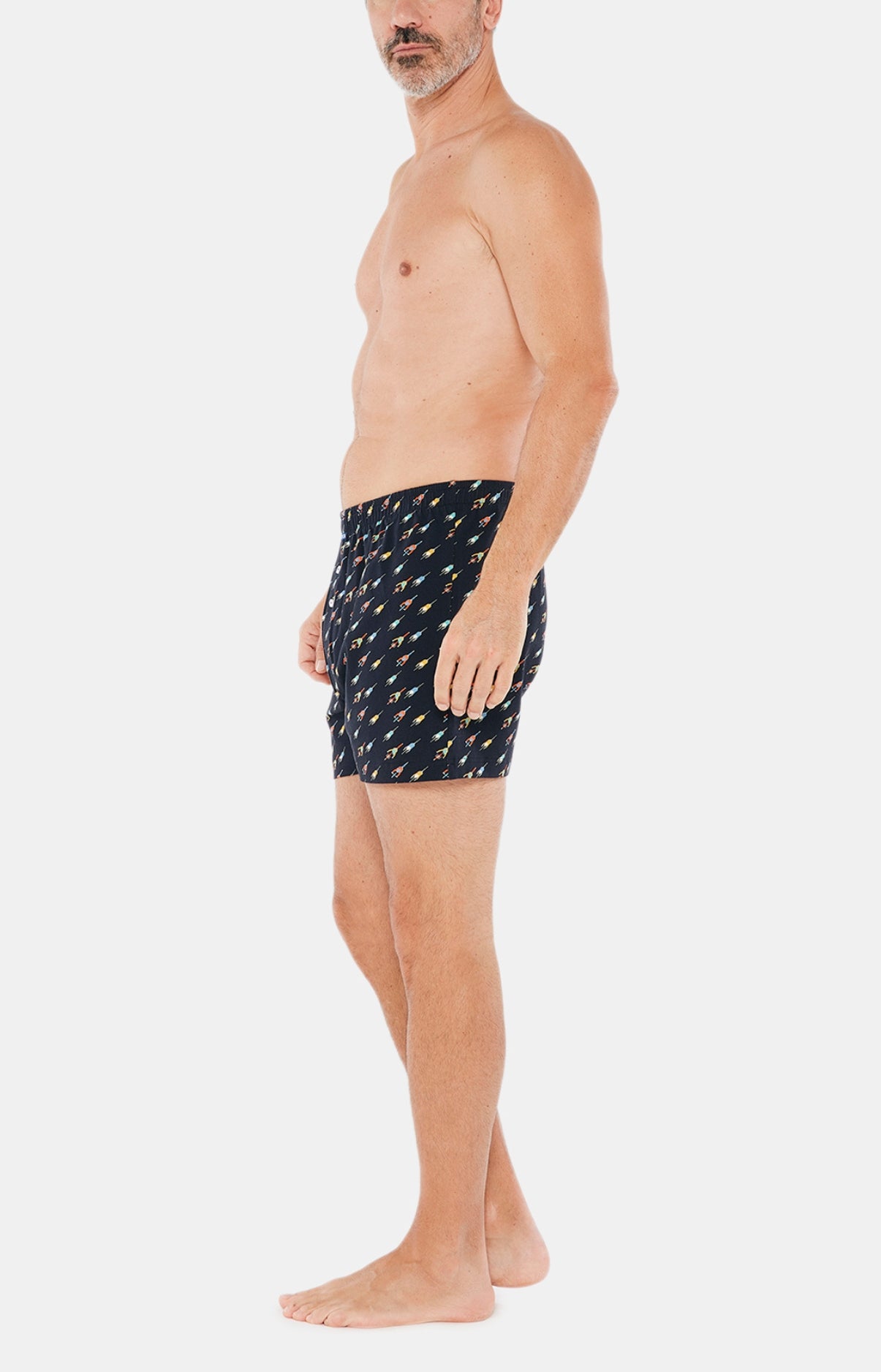 Caleçon de Nuit Homme Cycliste Noir 2