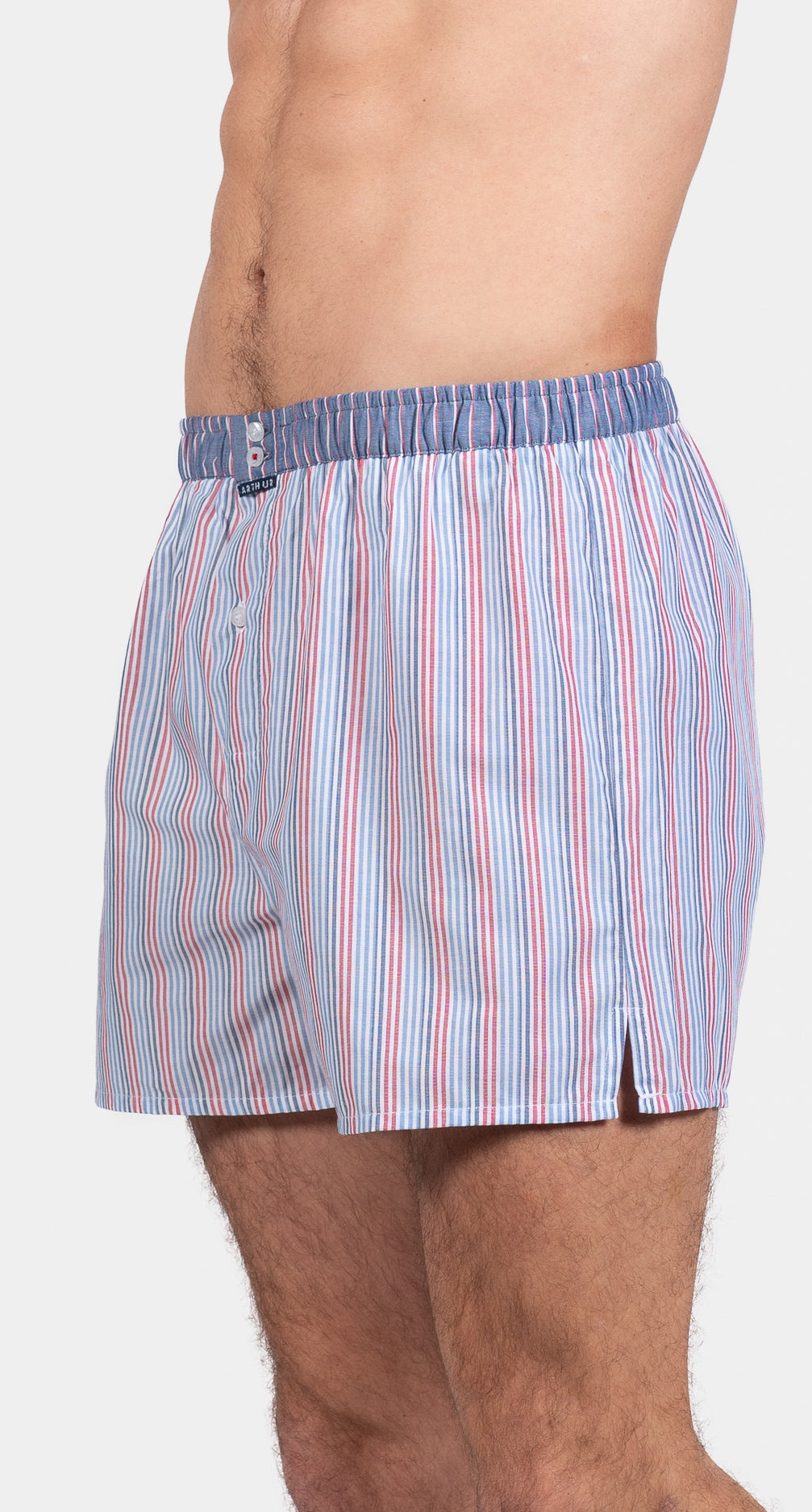 Caleçon avec suspensoir Homme n°1136 Rouge et Bleu 5