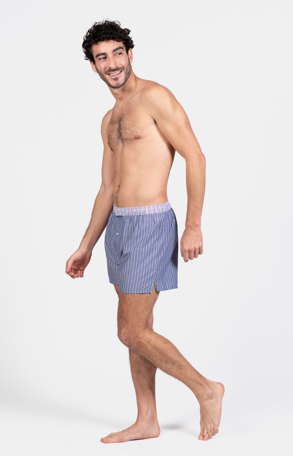 Caleçon avec suspensoir Homme n°1141 Bleu 4