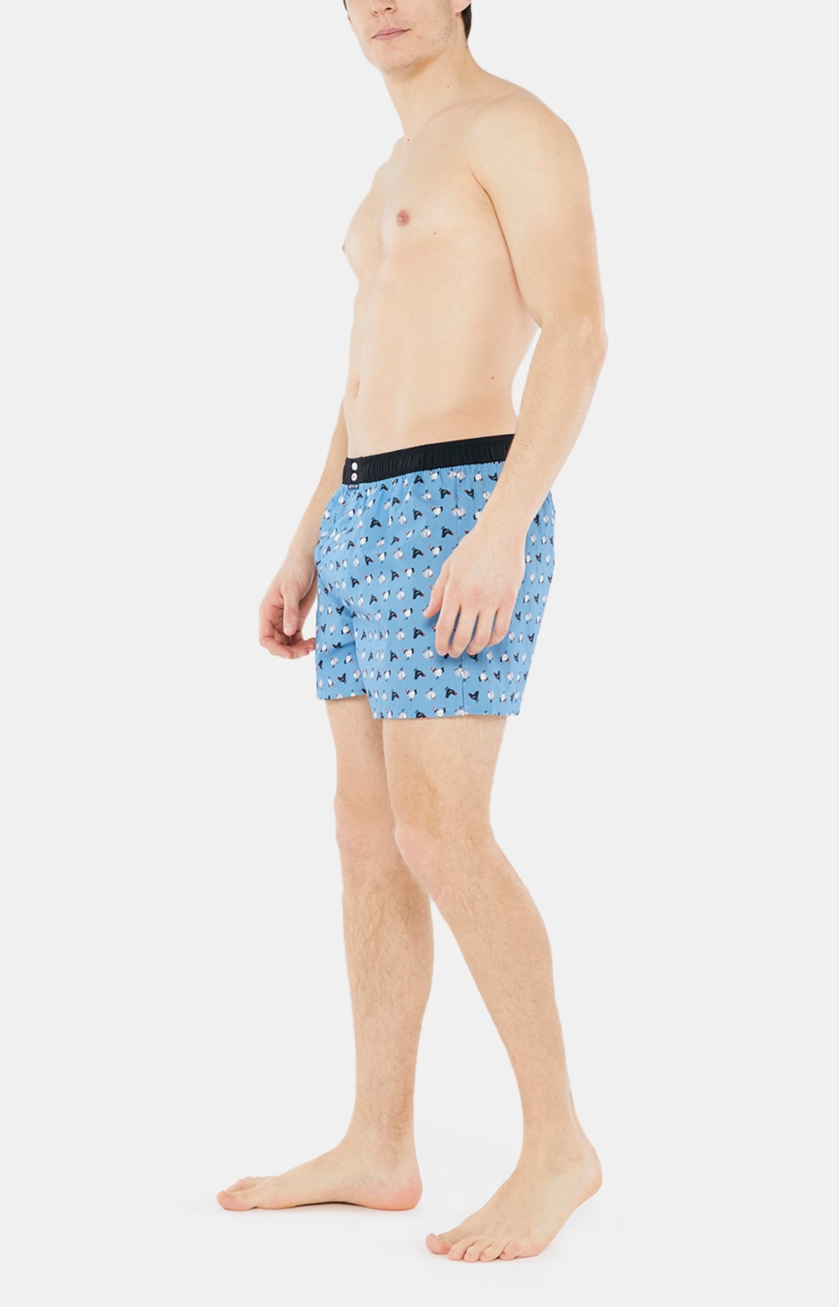 Caleçon avec suspensoir Homme Le Club n°1005 Bleu 2