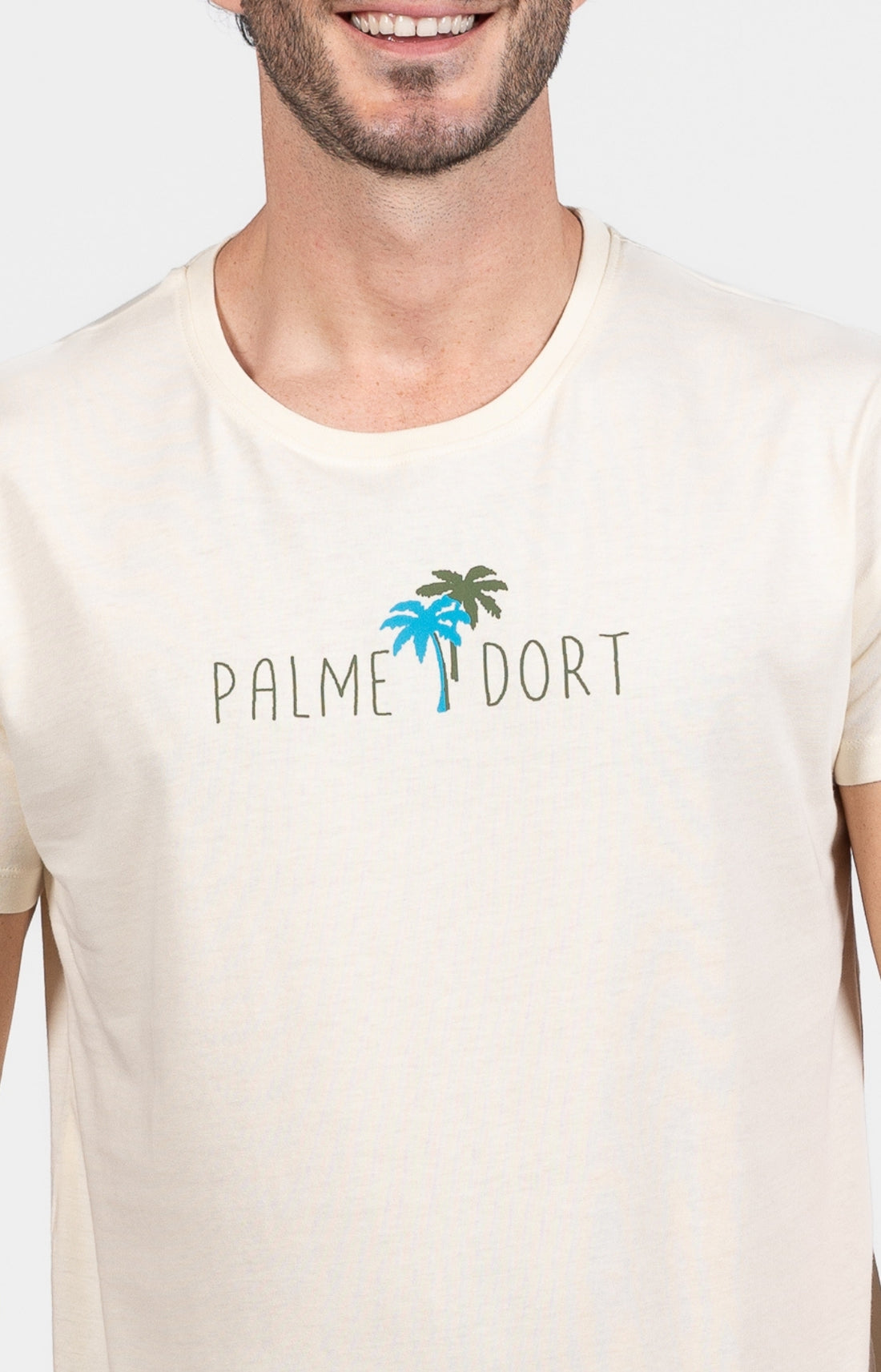 Pyjama court Pyjaméricain Homme Coco Blanc et Ivoire et Vert 2