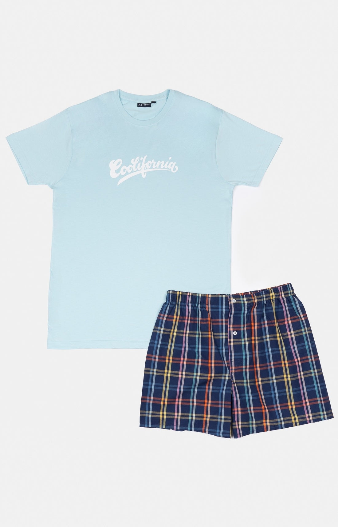 Pyjama court Pyjaméricain Homme Coolifornia Bleu et Marine 3