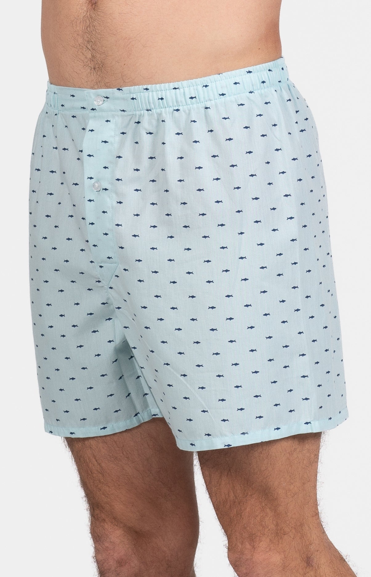 Pyjama court Pyjaméricain Homme Requin Bleu et Marine 6