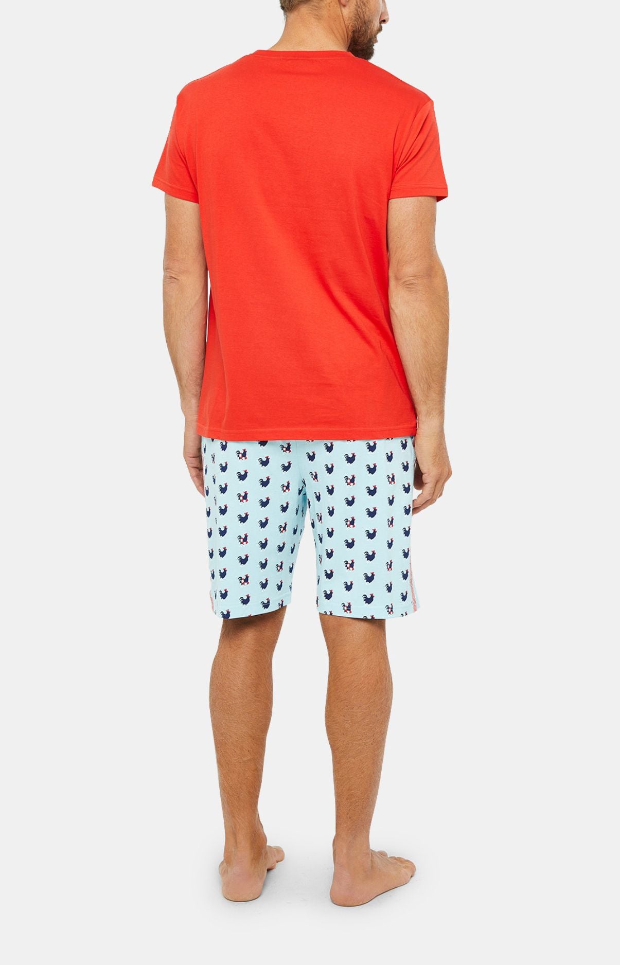 Pyjashort Homme Coq Bleu 6