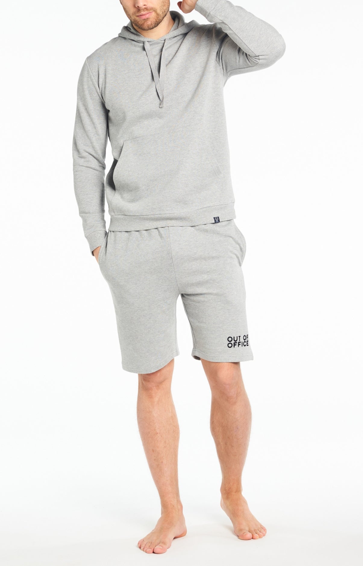 Short Homme Uni Gris 1
