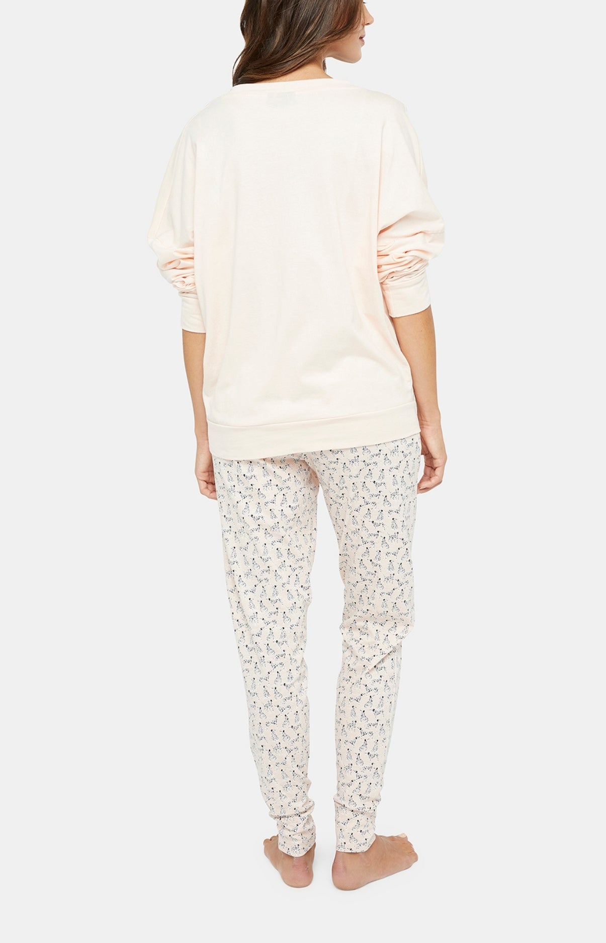 Pyjama long Femme Dalmatien Rose 4