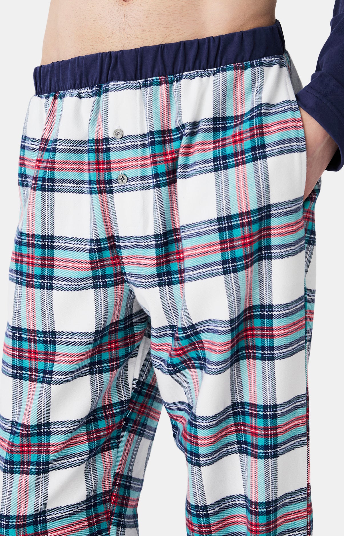 Pyjama marine logan tartan Homme 6