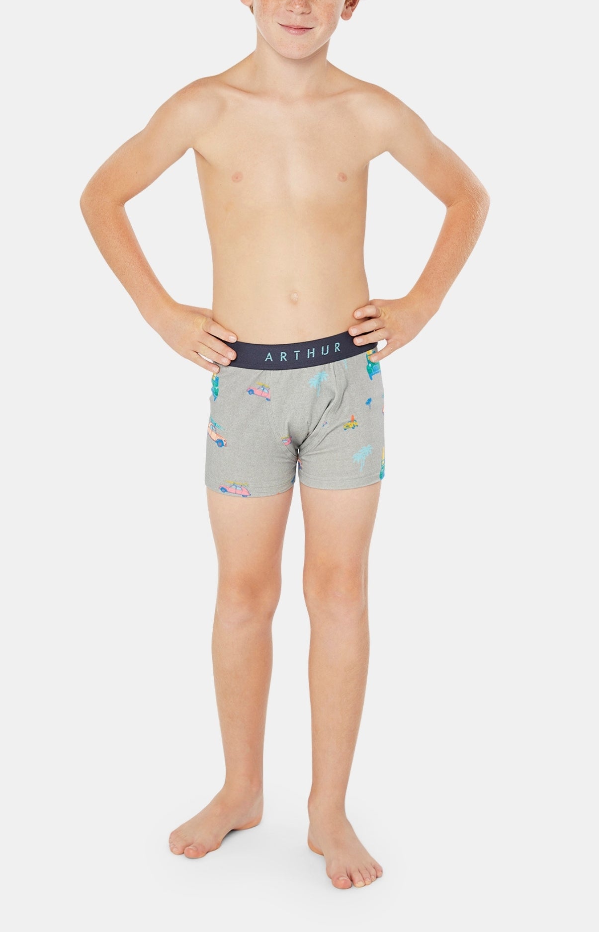 Boxer Enfant 2CV Gris 1