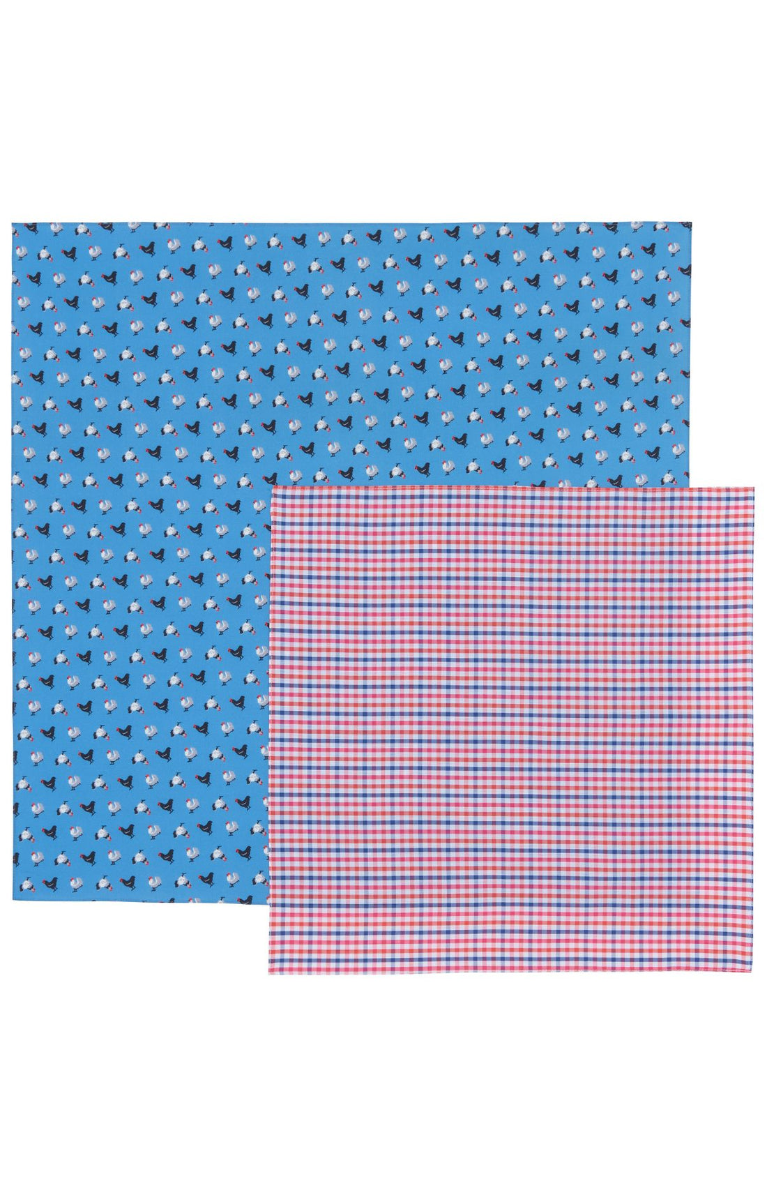 Furoshiki Accessoire Carreaux & Poules Rouge 3