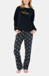 Pyjama long Femme Pétillante Noir 1