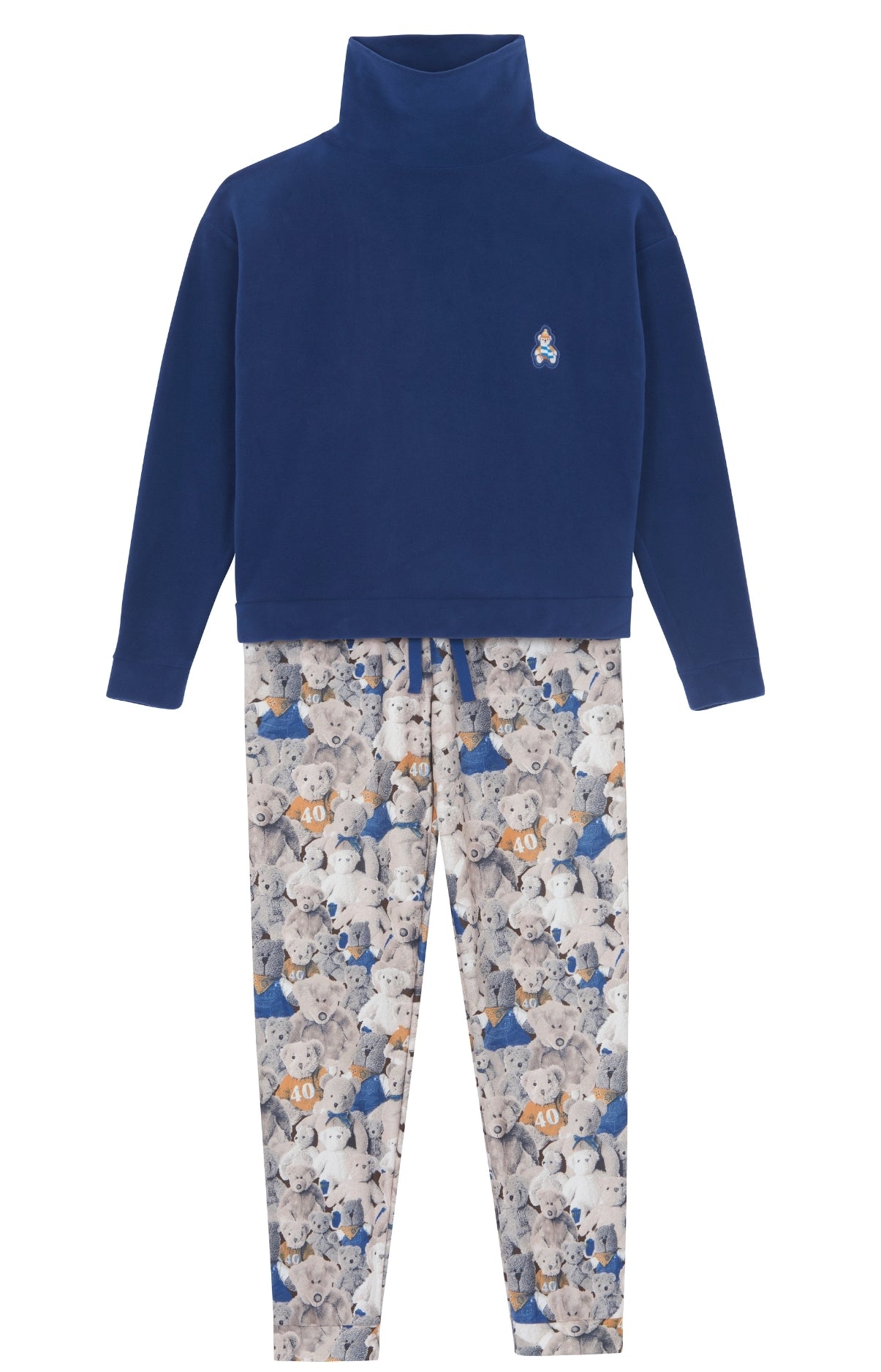 Pyjama long Femme Teddy 40 ans Beige et Marron 3