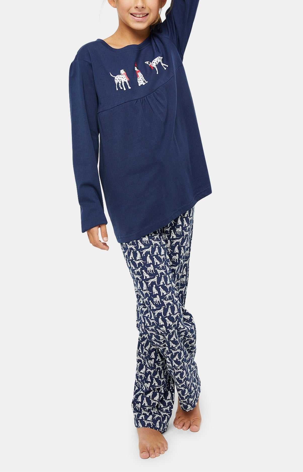 Pyjama long Enfant Dalmatien Marine 1