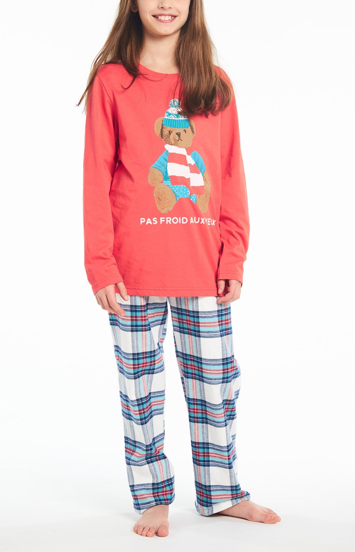 Pyjama long Enfant Pas Froid Aux Yeux Blanc et Ivoire 5