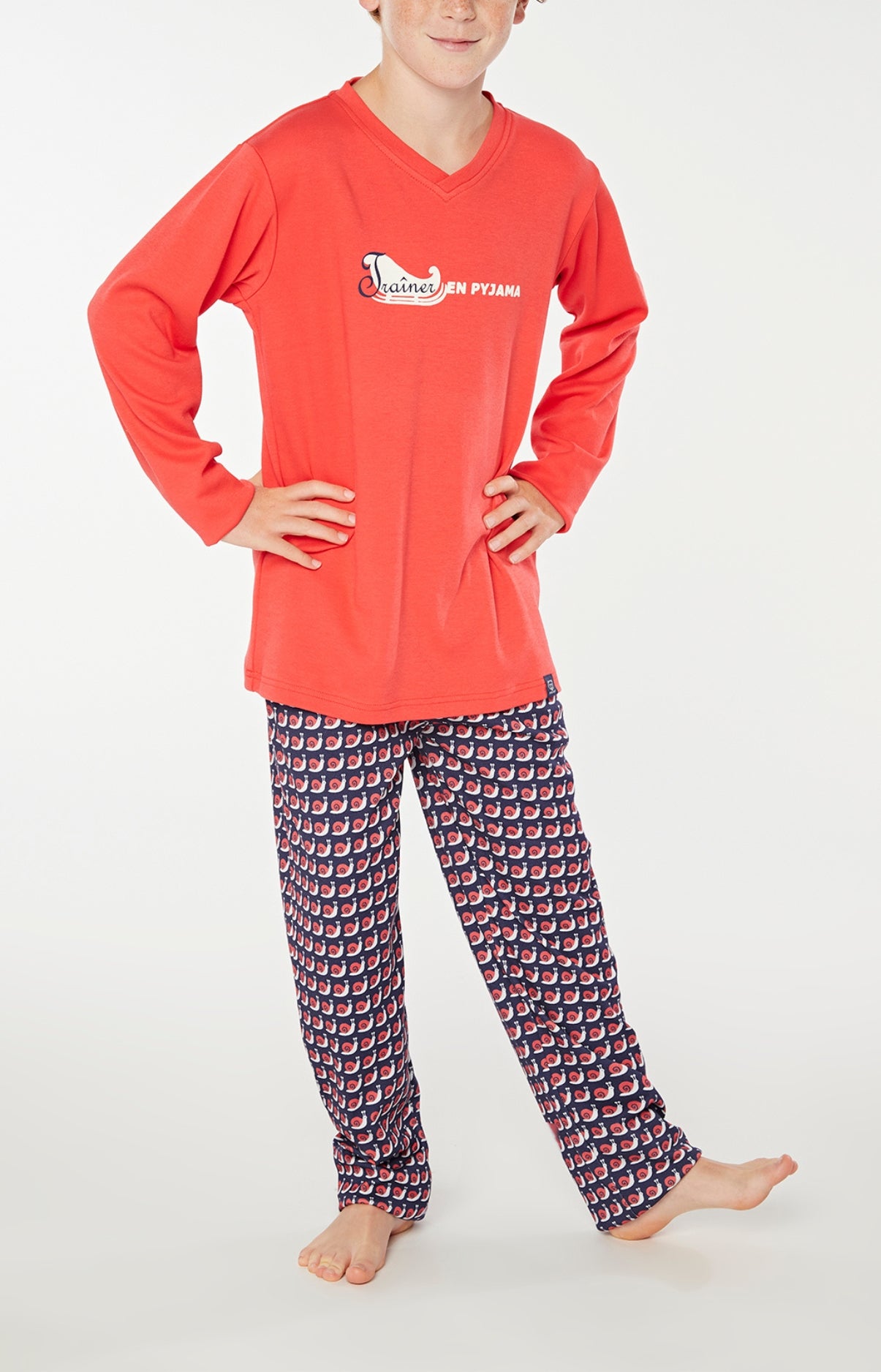 Pyjama long Enfant Slow Rouge 1