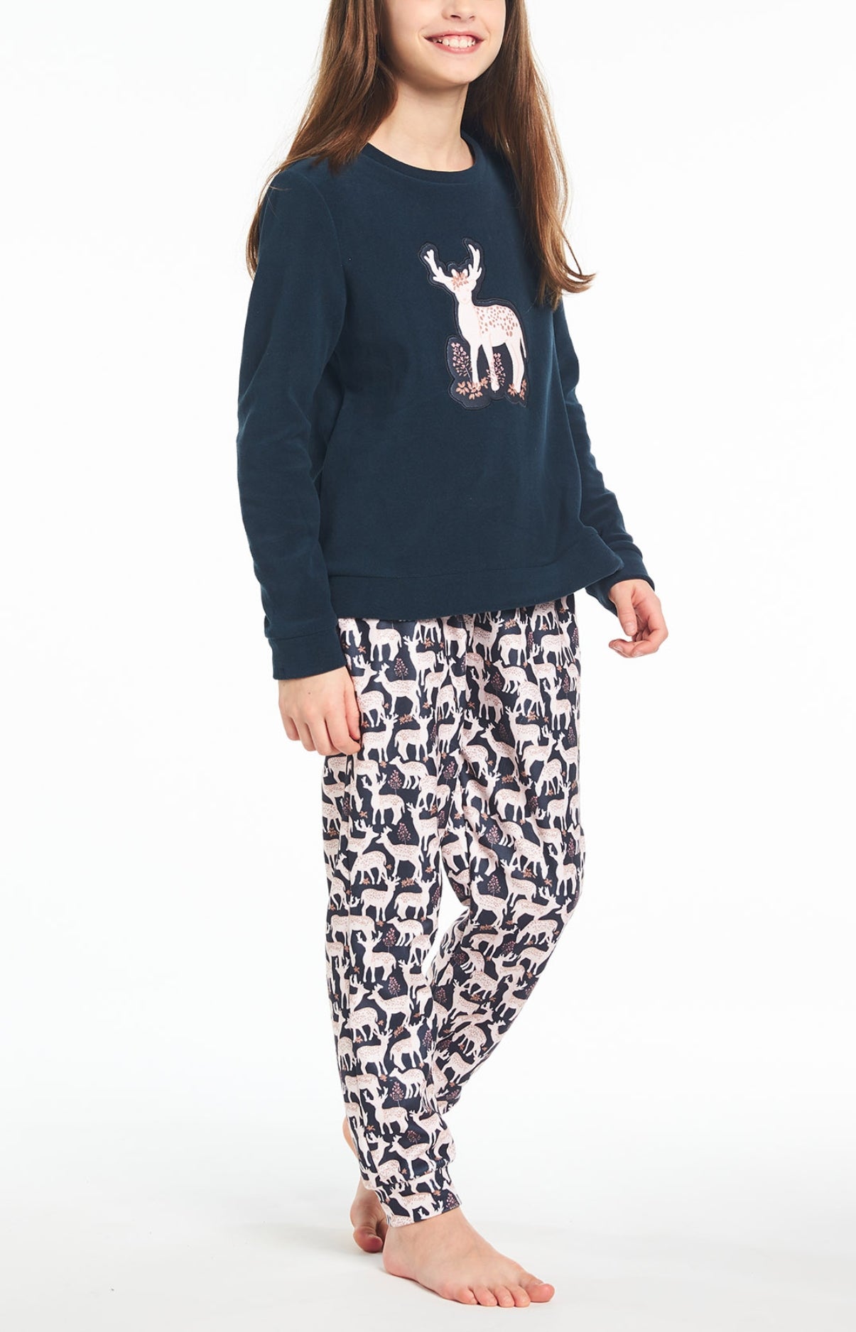 Pyjama Fille Hiver Polaire - Manches Longues, Chaud Et Doux, Tenue Nuit Ou Détente Familiale
