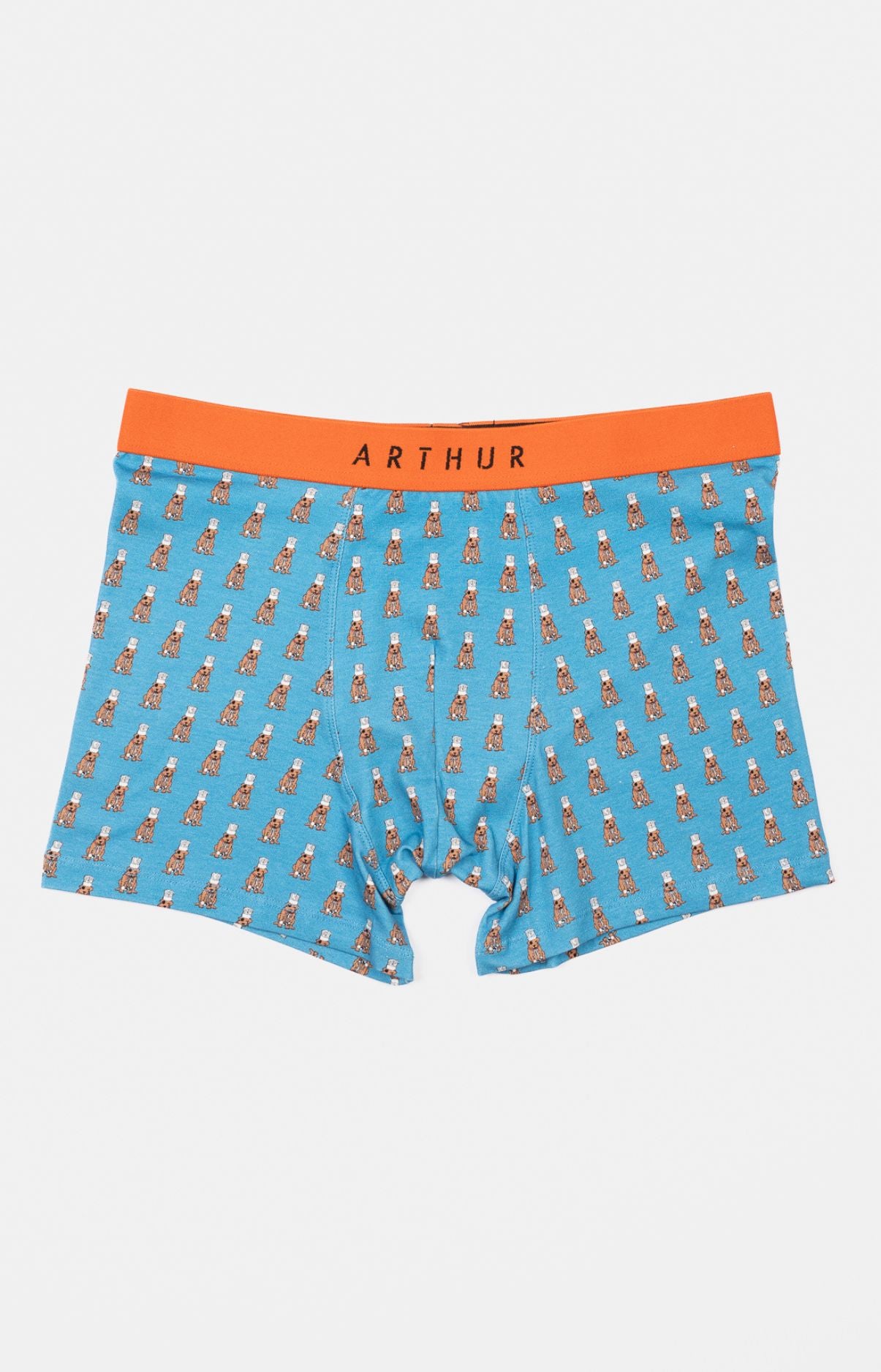 Boxer Homme Chef Orange et Bleu 3