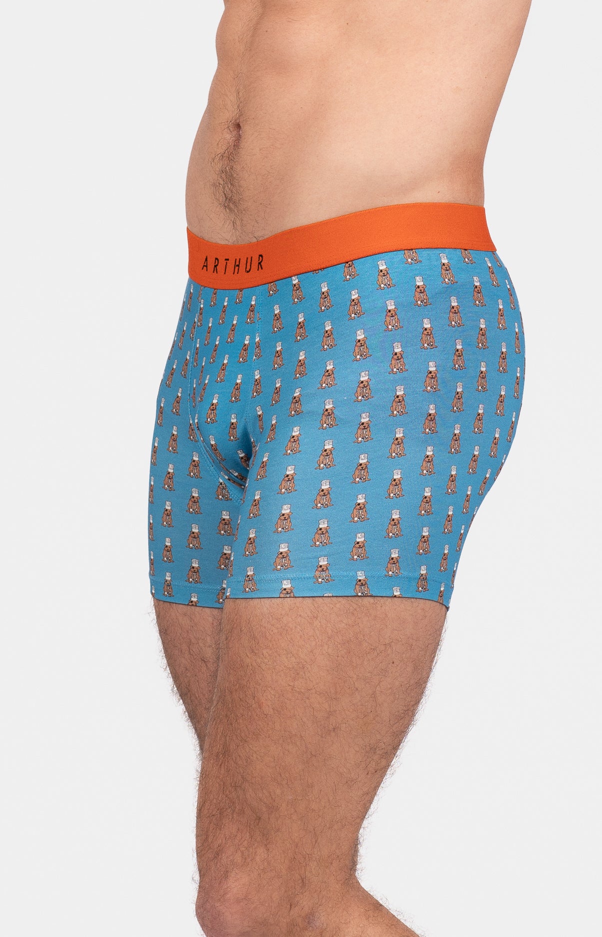 Boxer Homme Chef Orange et Bleu 5