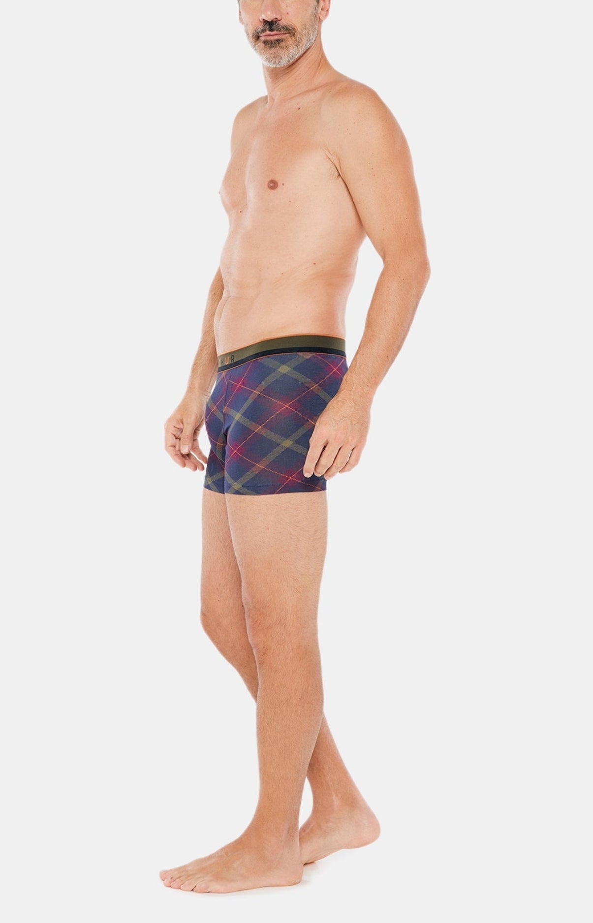 Boxer Homme Tartan Folie Marine 2