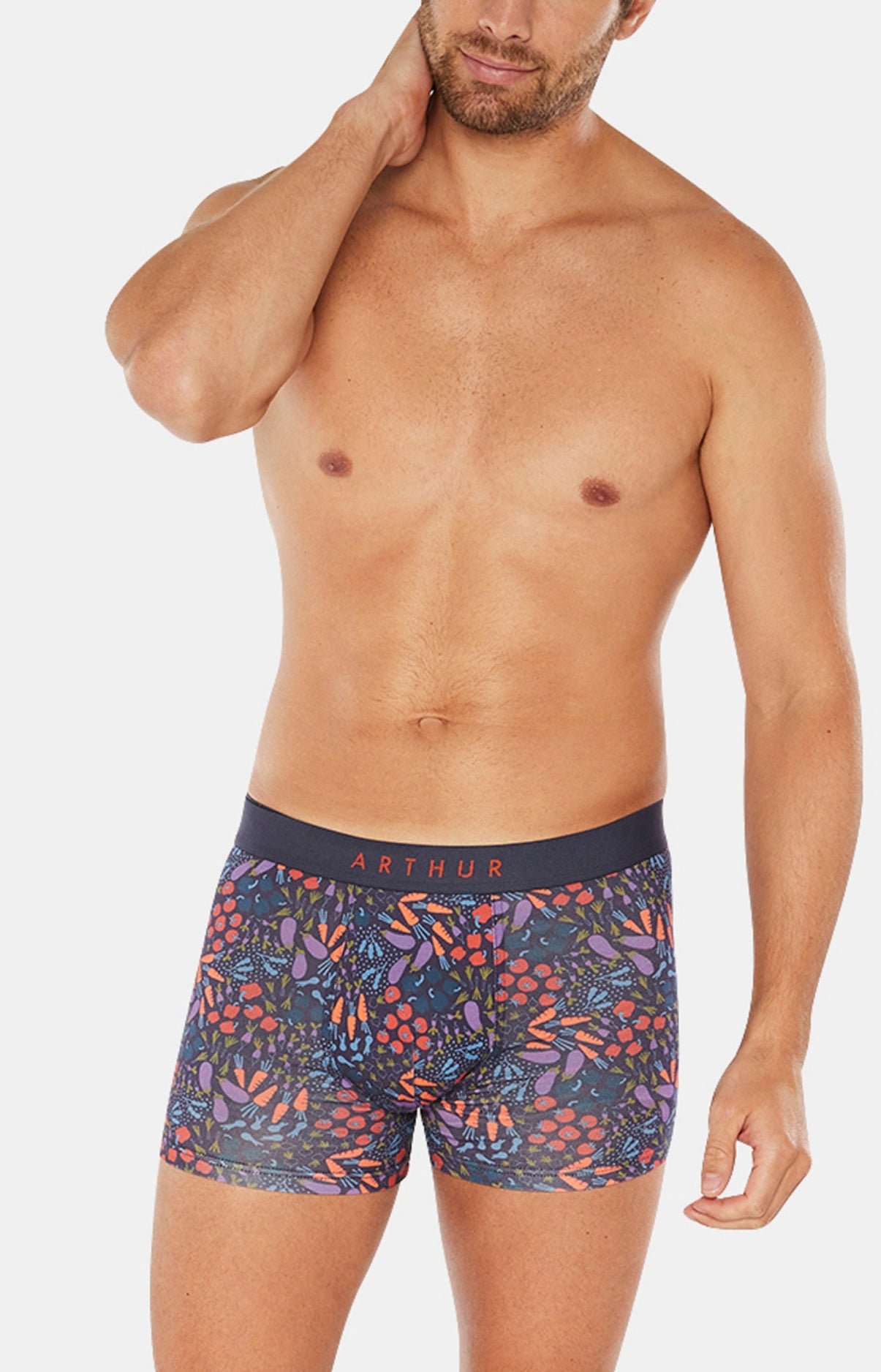 Boxer Homme Potager Marine 1