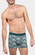 Boxer Homme Ours Gris et Vert 1