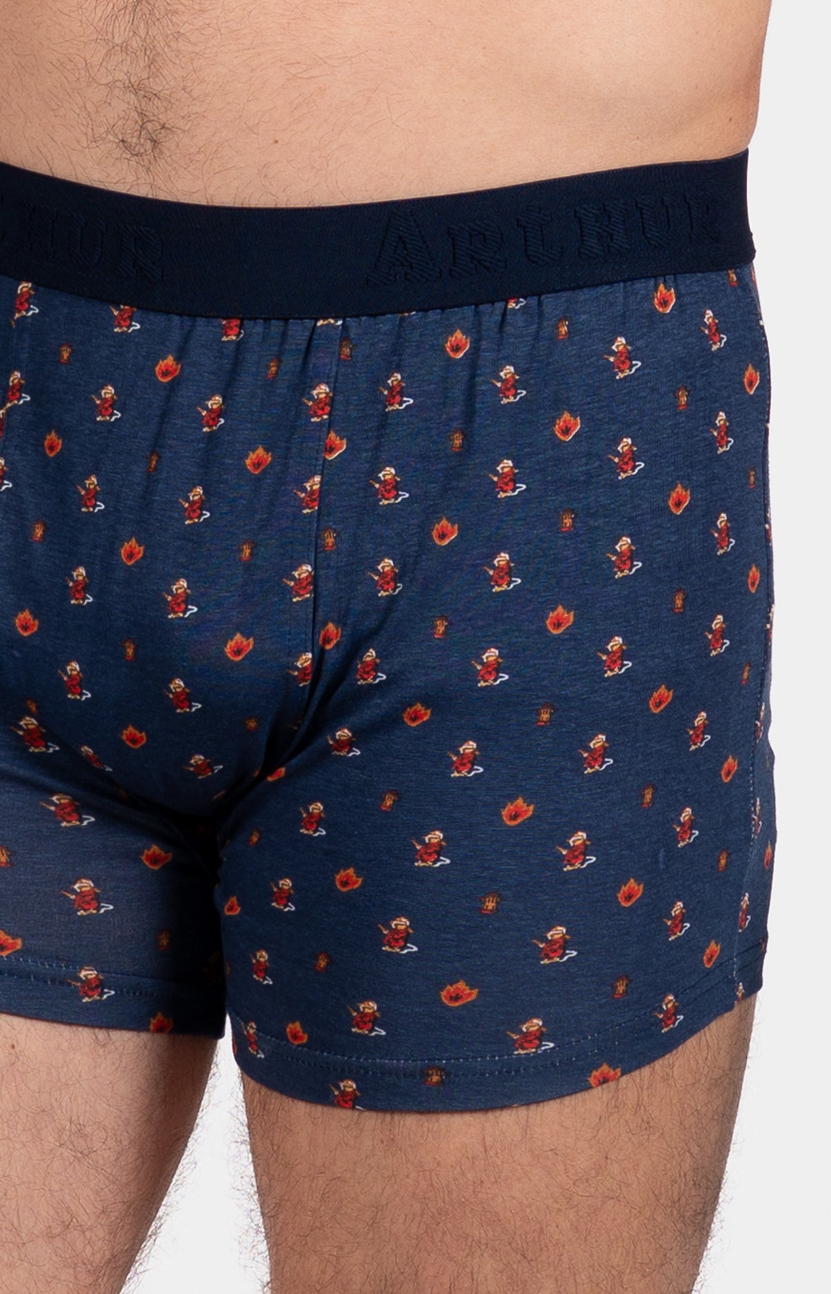 Boxer Homme Pompier Marine 2