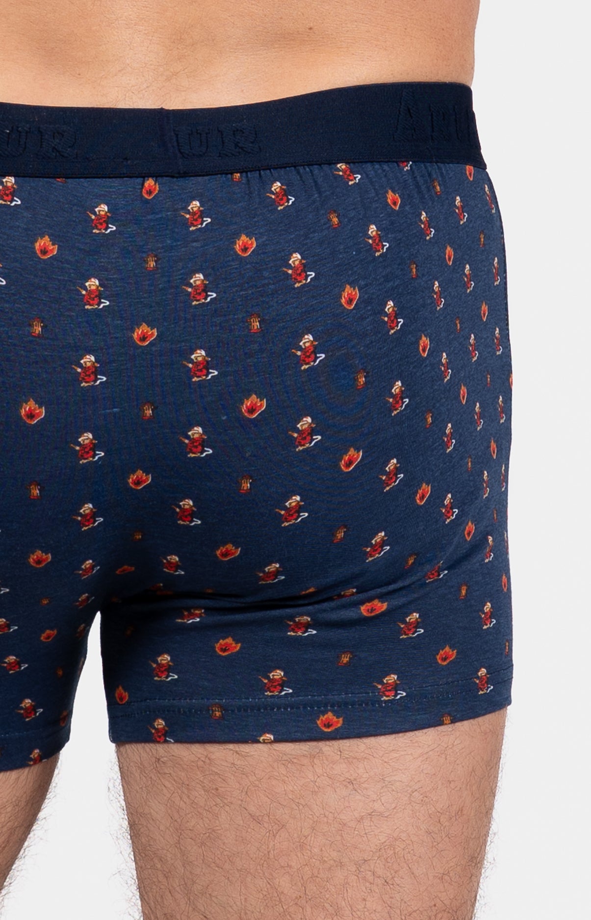 Boxer Homme Pompier Marine 5