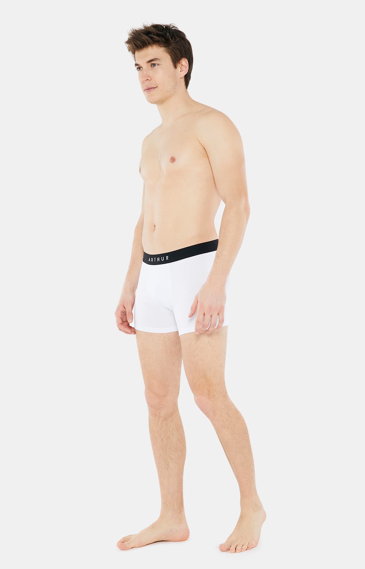 Boxer Homme Tradi Blanc et Ivoire 4