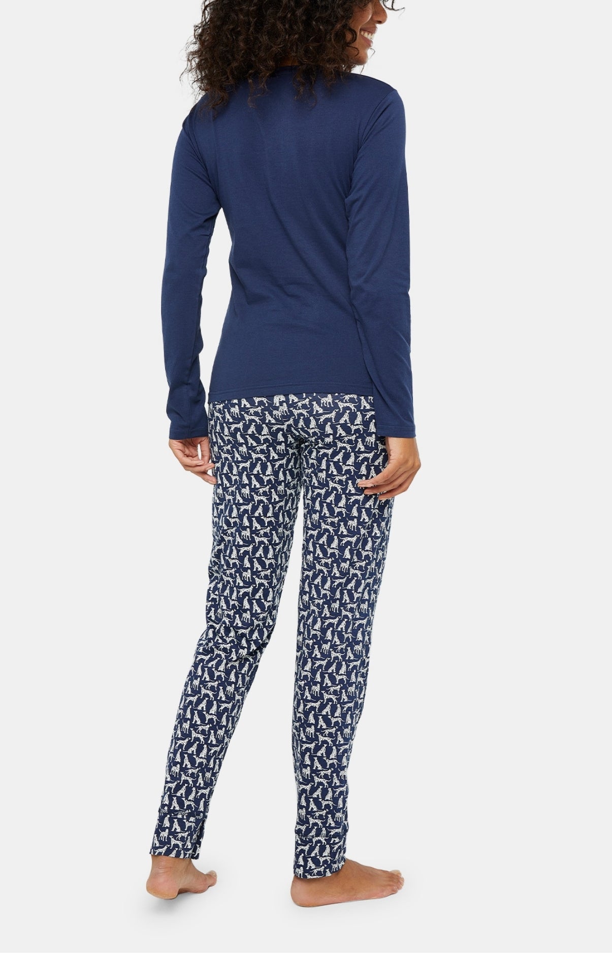 Pyjama long Femme Dalmatien Rose 9