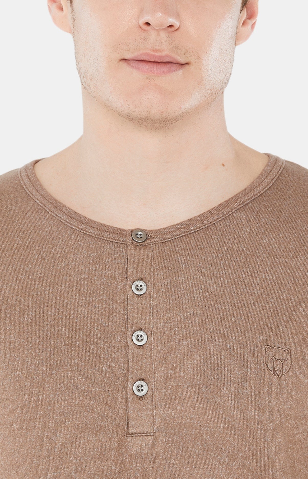 Pyjama long Homme Beige et Marron 5