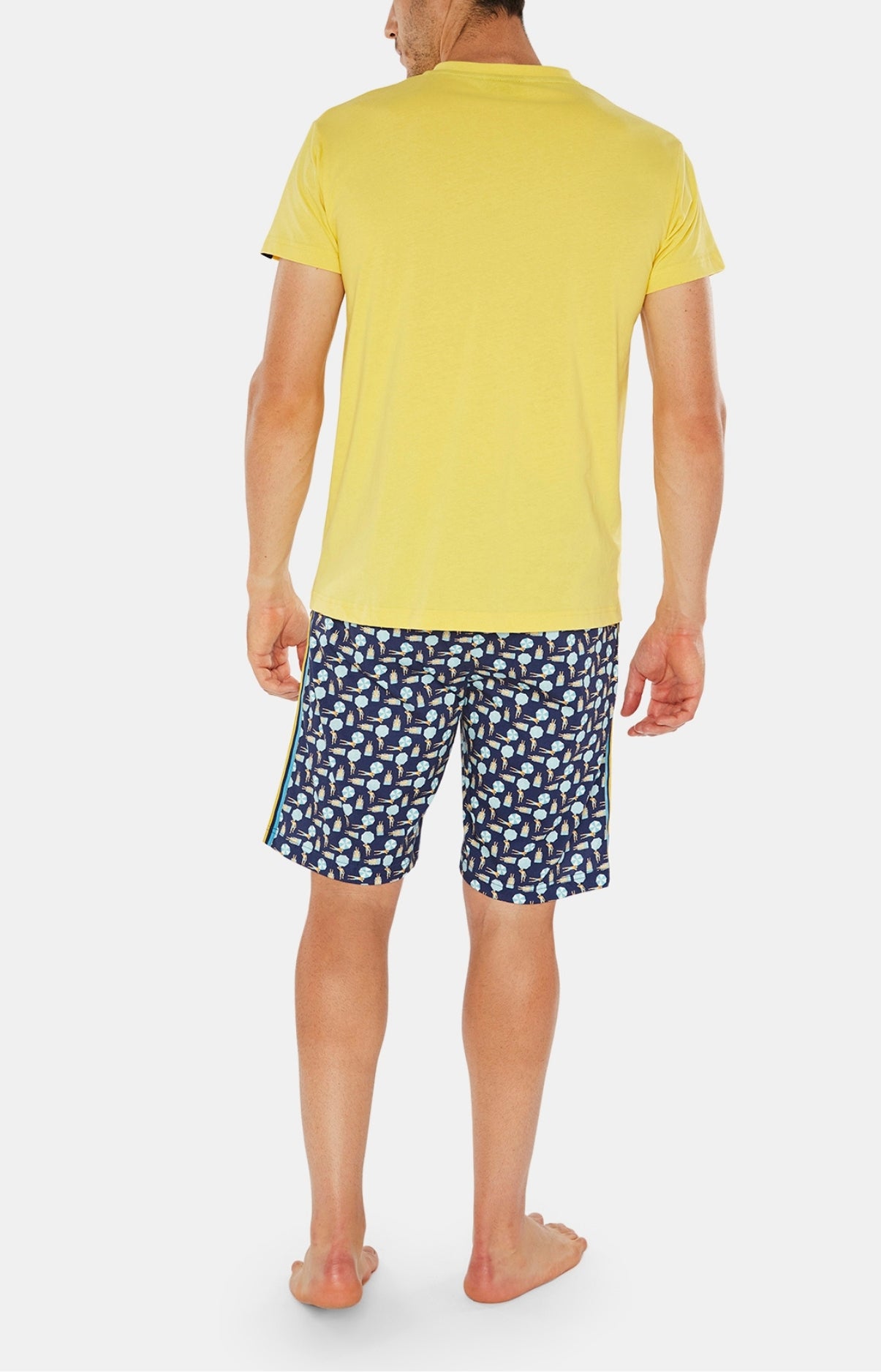 Pyjashort Homme Lundi au Sommeil Marine 4