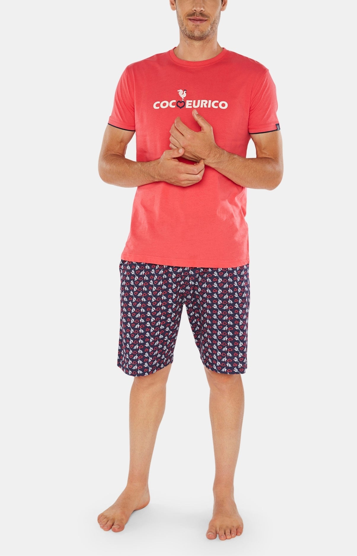 Pyjashort Homme Cocoeurico Marine 1