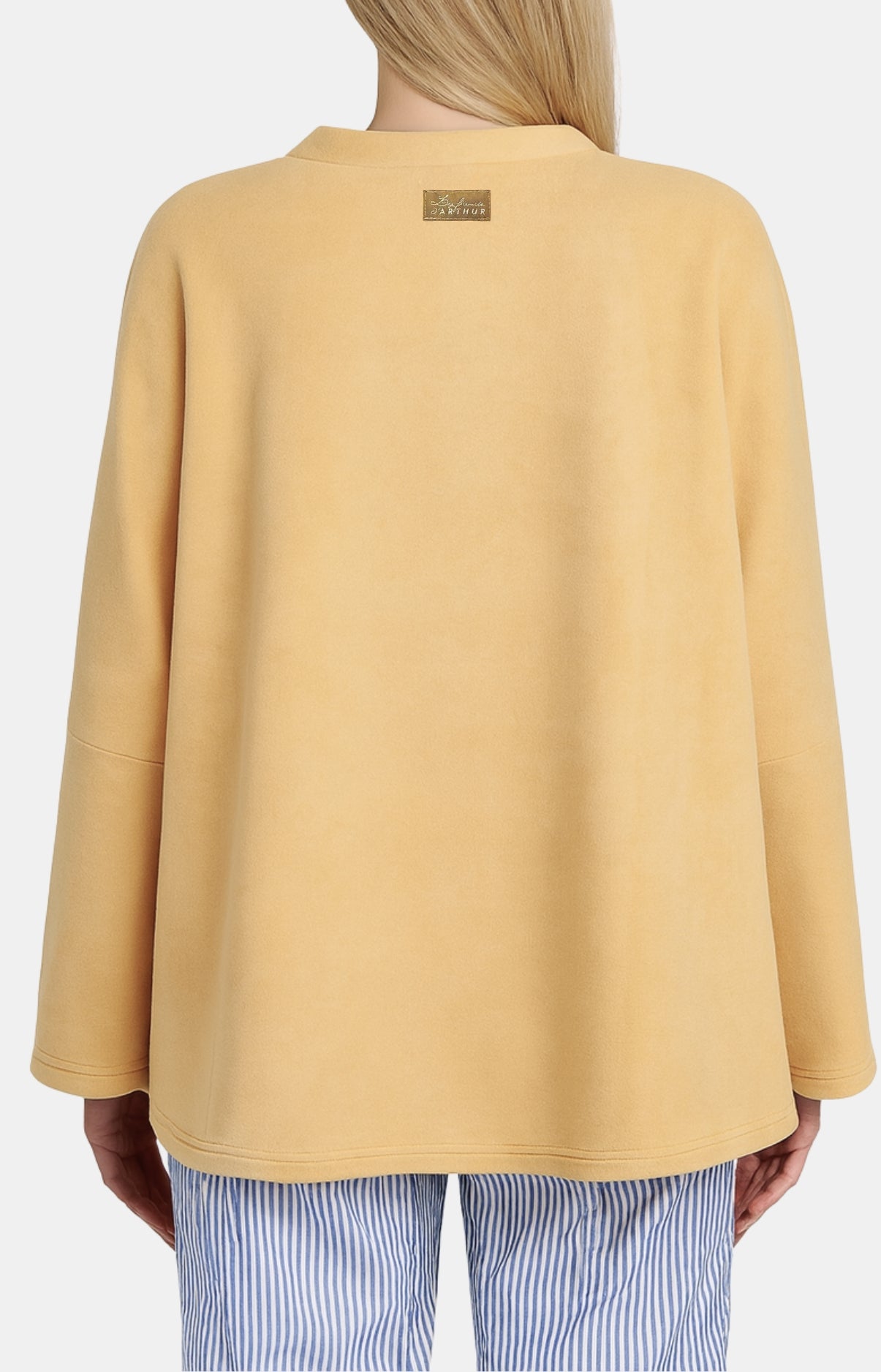 Poncho femme uni camel 5