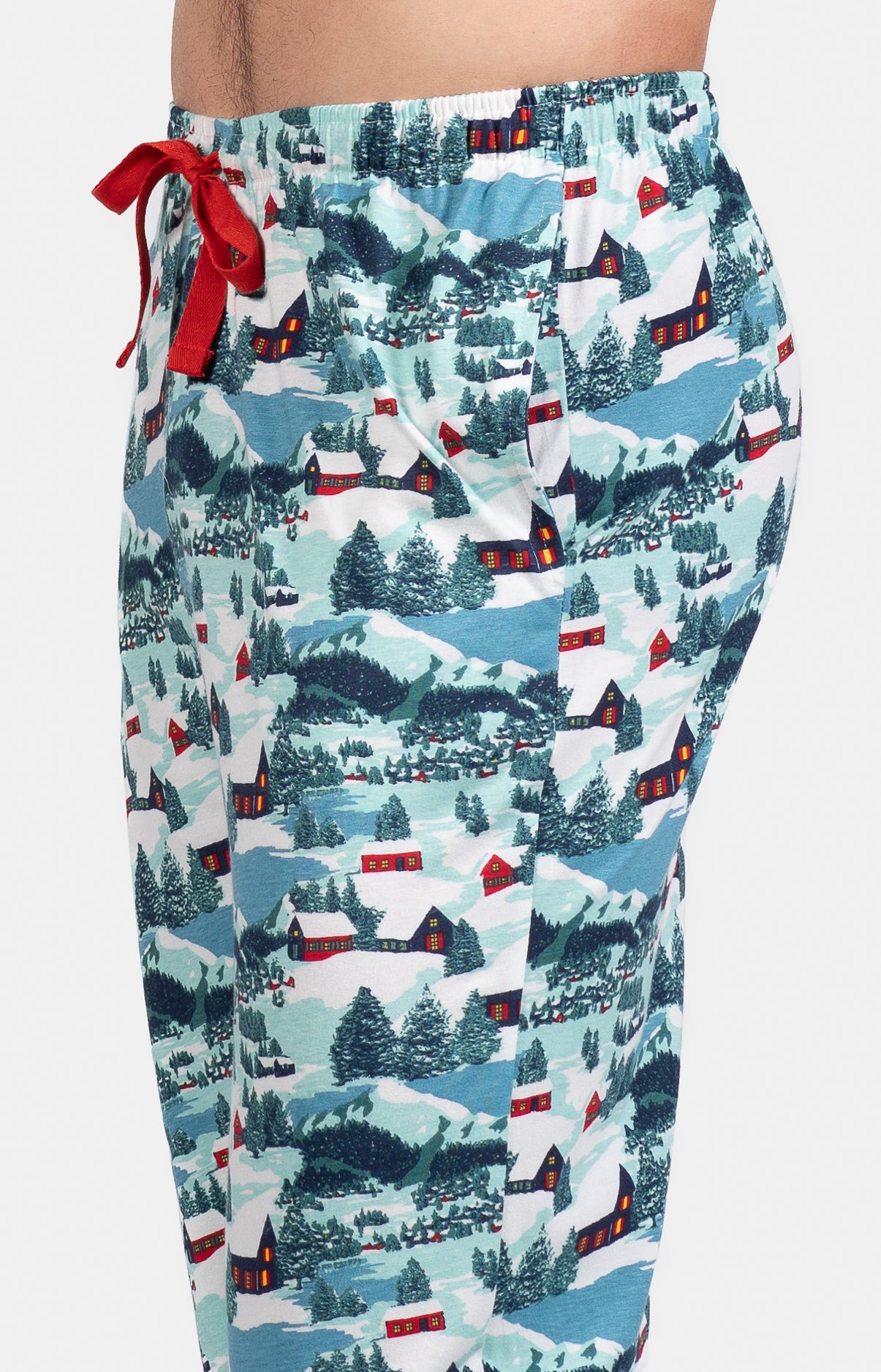 Pyjama long Nuit Bleu et Rouge 4