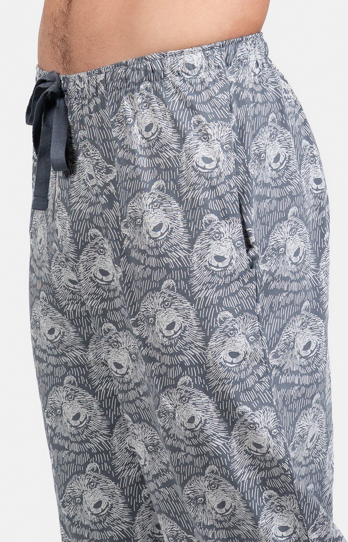 Pyjama long Homme Ours Gris 10
