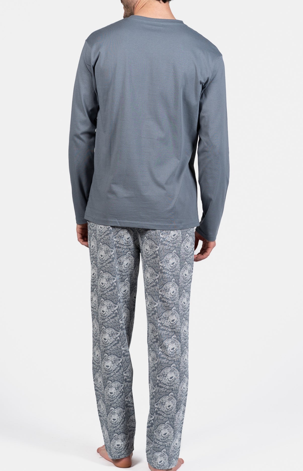 Pyjama long Homme Ours Gris 6