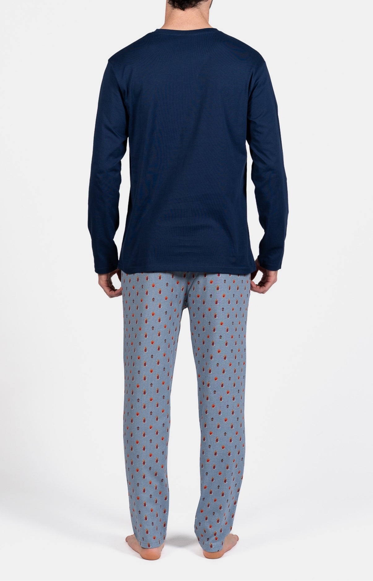 Pyjama long Homme Pompier Bleu 6