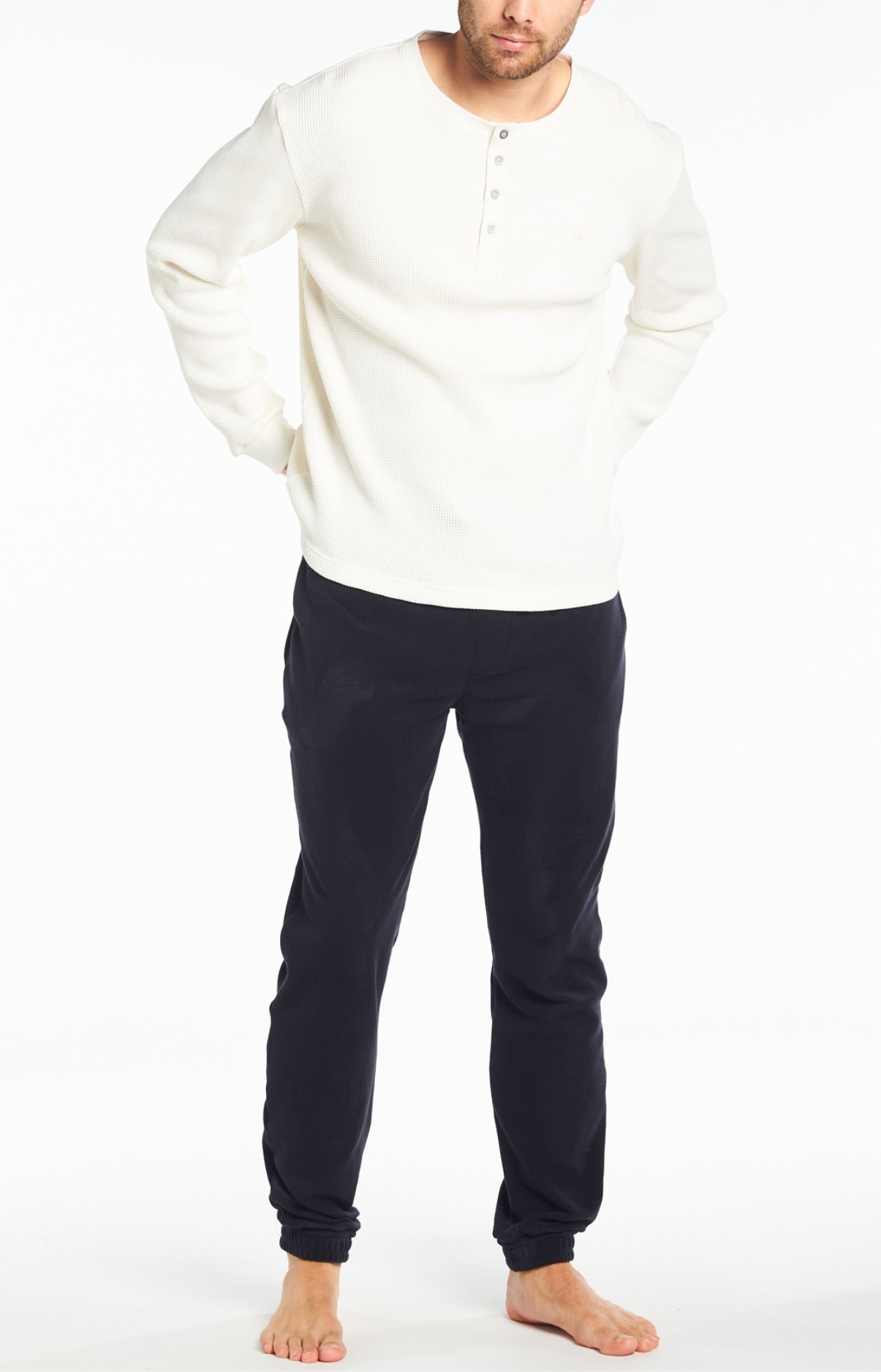 Pantalon Homme Polaire Noir 1