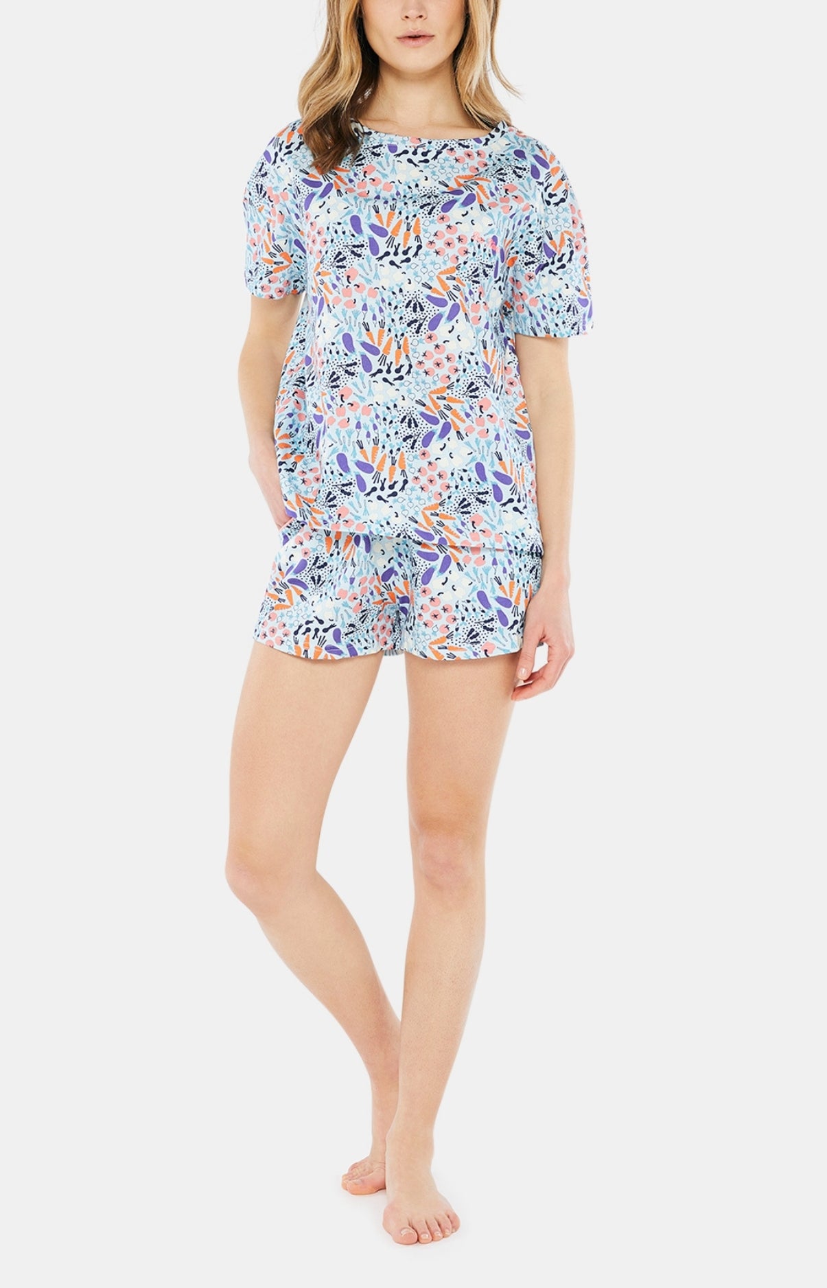 Pyjashort Femme Potager Multicolore 1