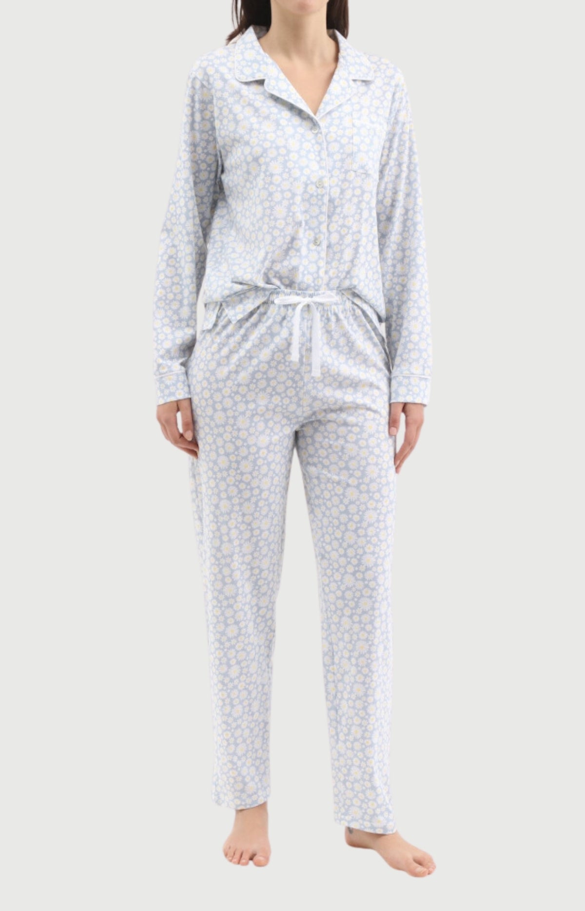 Pyjama Femme Marguerite en flanelle de coton 1
